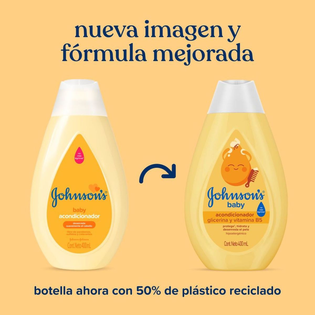 JOHNSONS BABY - Acondicionador Johnsons Baby Clásico Botella 400 mL
