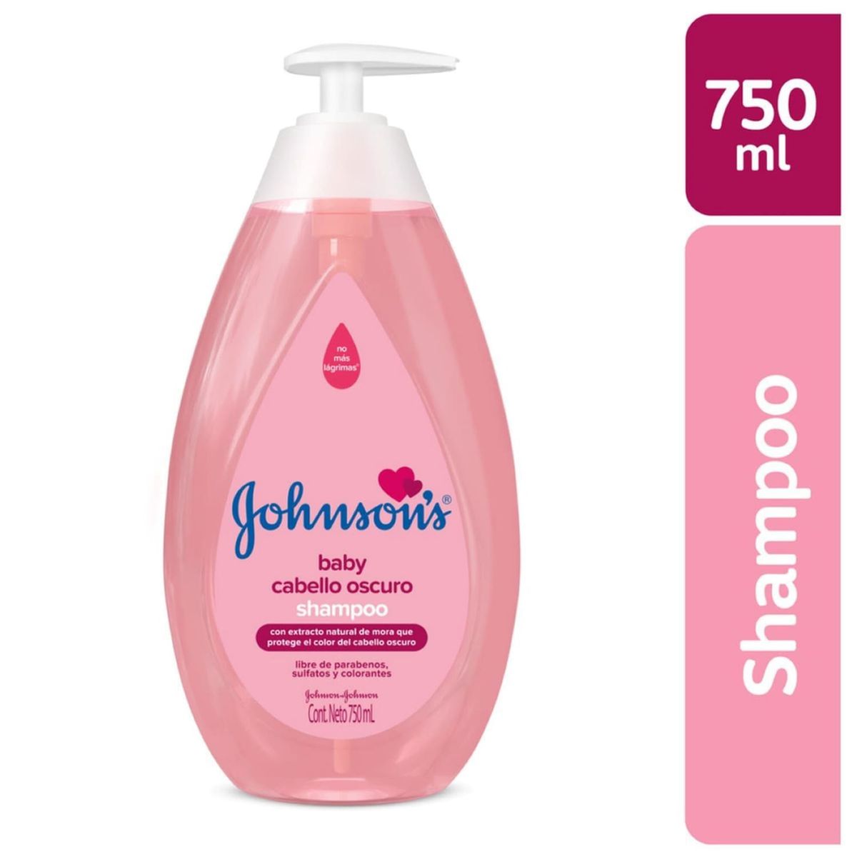 JOHNSONS - Shampoo Johnsons Baby Cabello Oscuro Botella 750 mL