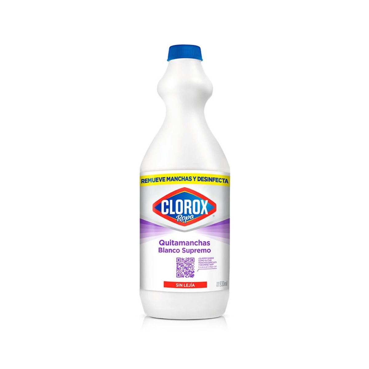 CLOROX - Quitamanchas Líquido Clorox Ropa Blanca Botella 930 mL