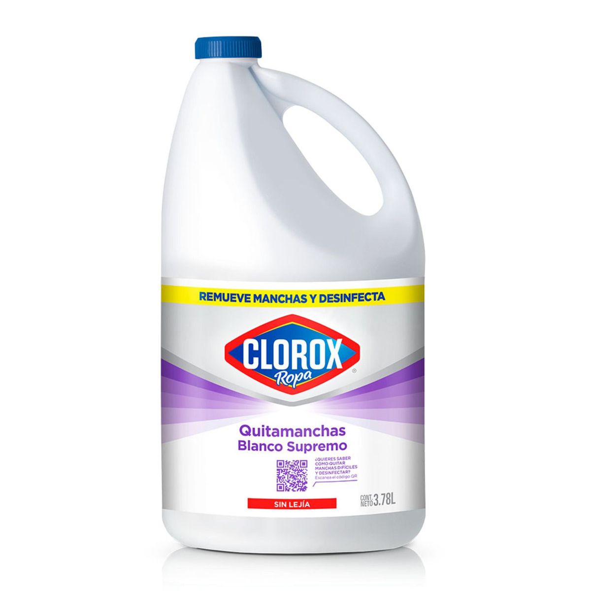 CLOROX - Quitamanchas Líquido Clorox Ropa Blanca Botella 3.78 L