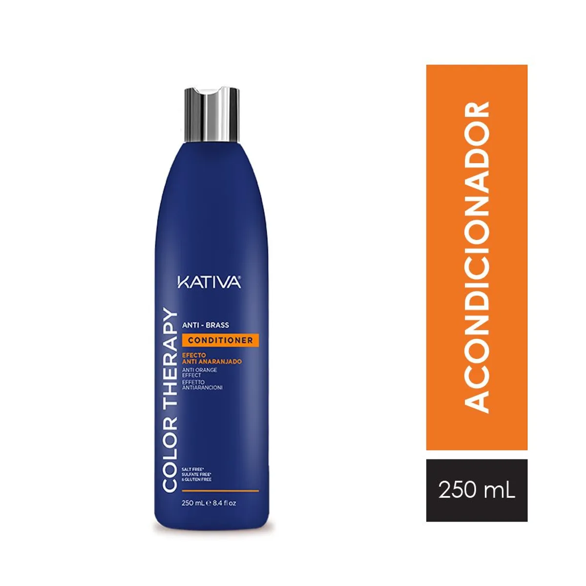 KATIVA - Acondicionador Kativa Color Therapy Antibrass Botella 250 mL