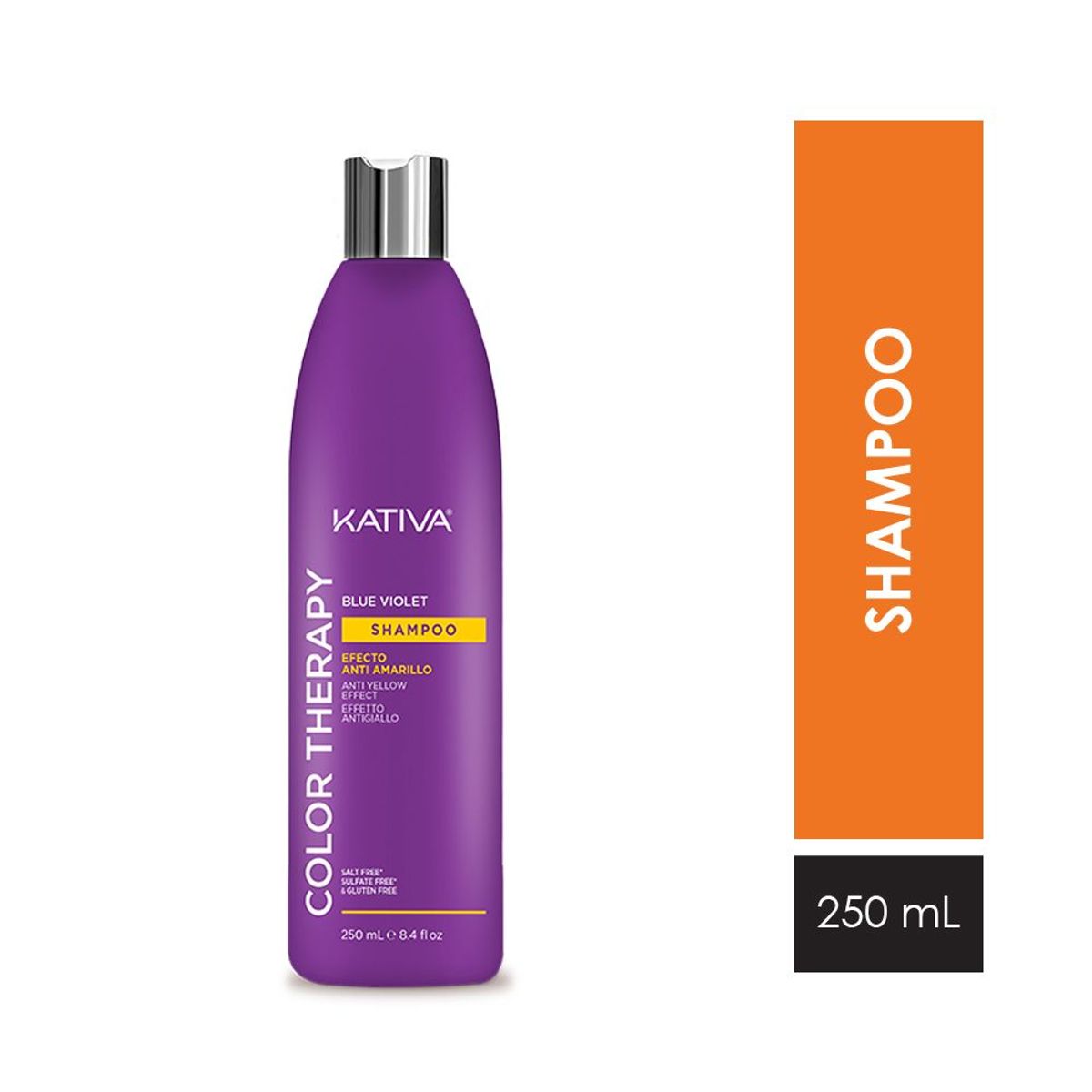KATIVA - Shampoo Kativa Color Therapy Blue Violet Botella 250 mL
