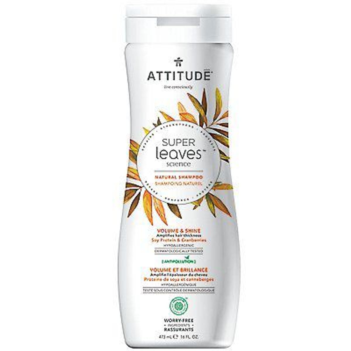 ATTITUDE - Shampoo Attitude Volumen y Brillo Envase 473 mL