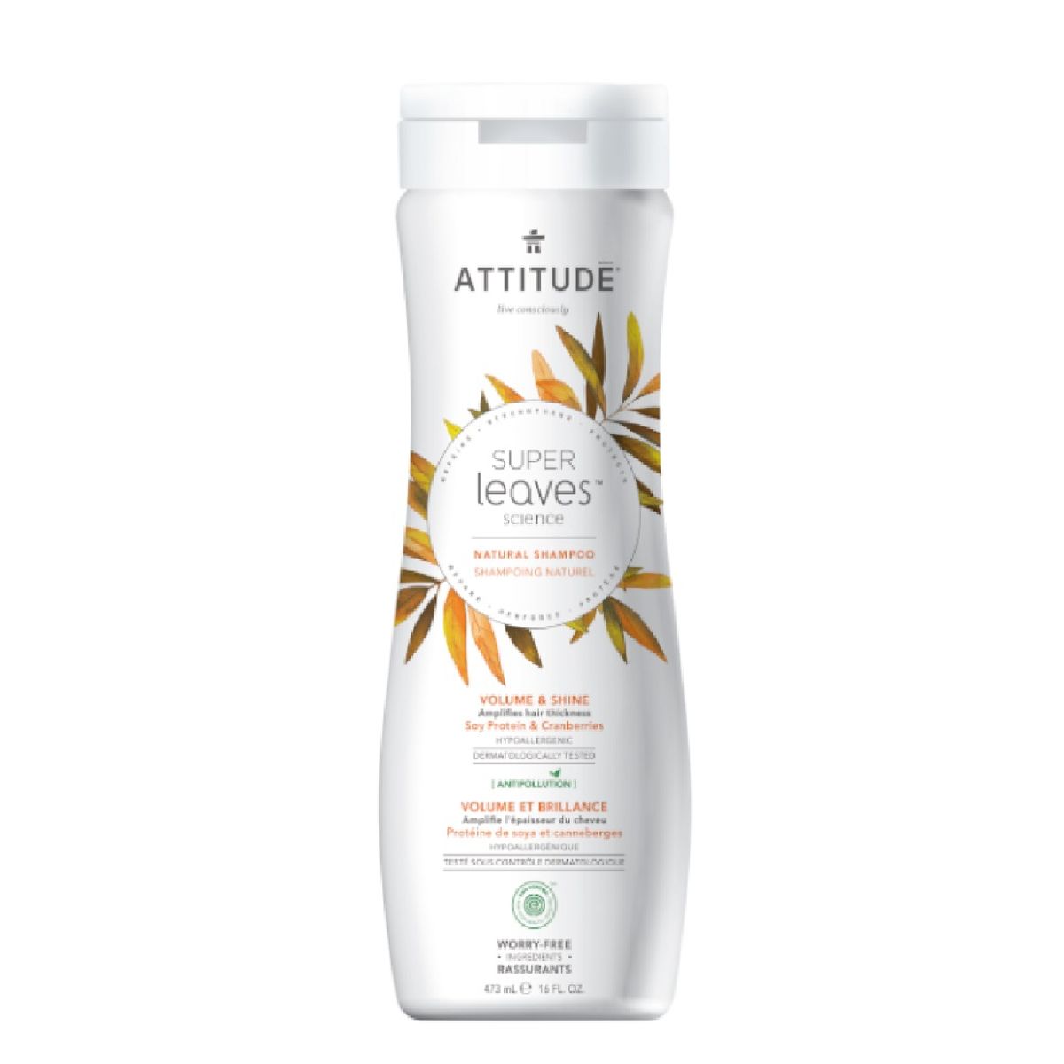ATTITUDE - Shampoo Attitude Volumen y Brillo Envase 473 mL