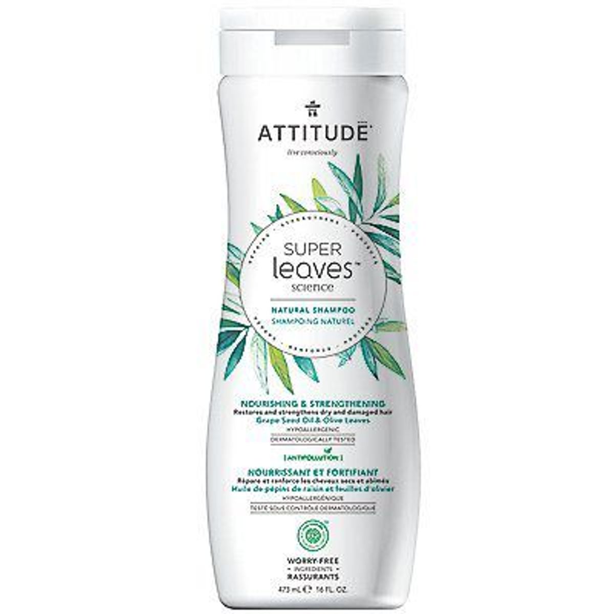 ATTITUDE - Shampoo Attitude Nutre y Fortalece Envase 473 mL