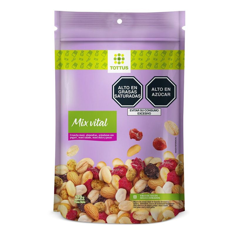 TOTTUS - Frutos Secos Tottus Mix Vital Doypack 170 g