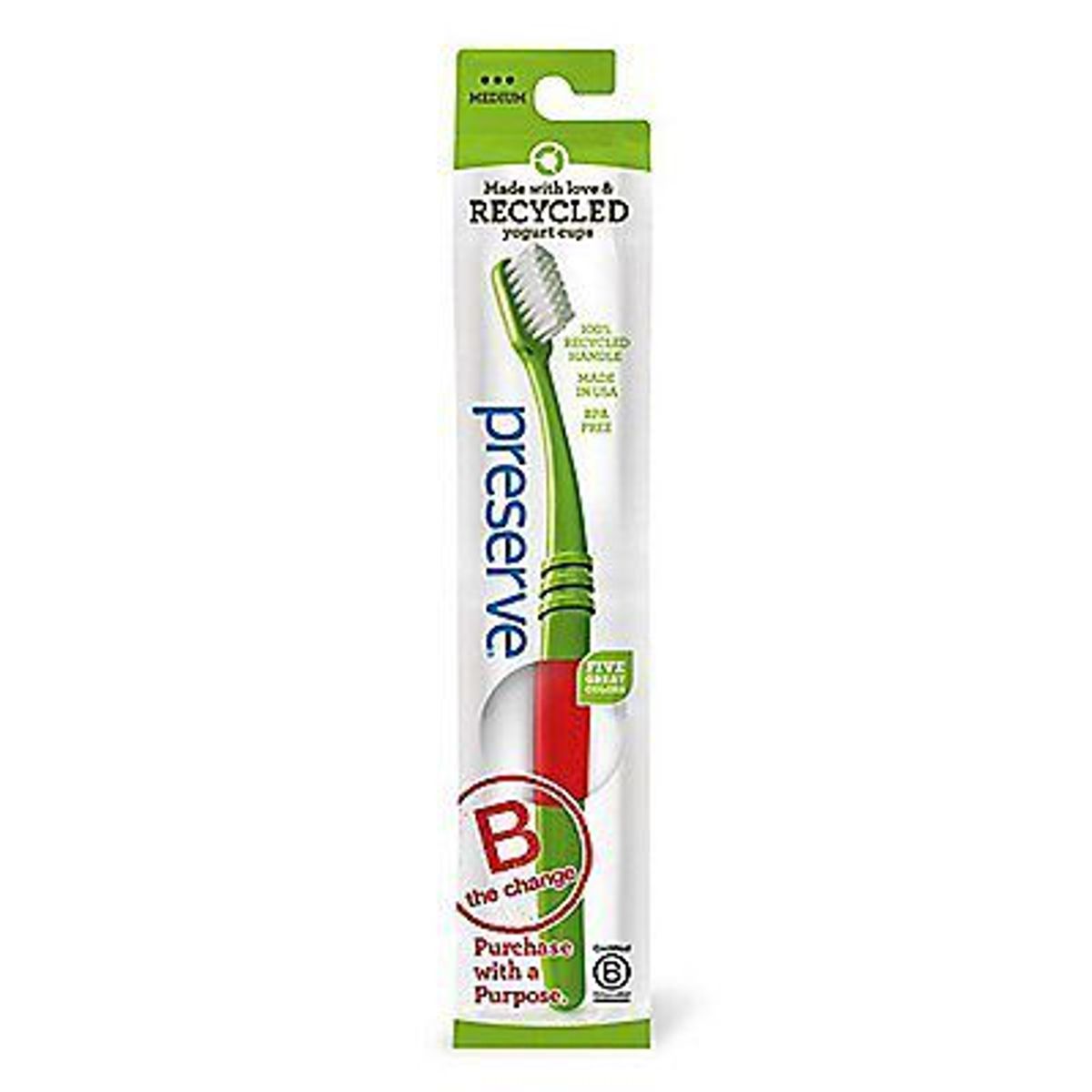 PRESERVE - Cepillo Dental para Adulto Preserve Medium