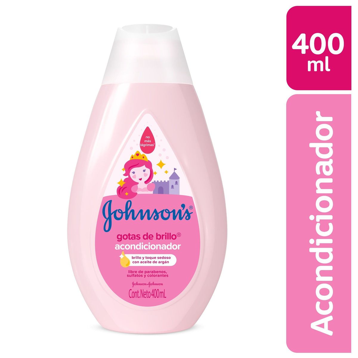 JOHNSONS BABY - Acondicionador Johnsons Gotas de Brillo Botella 400 mL