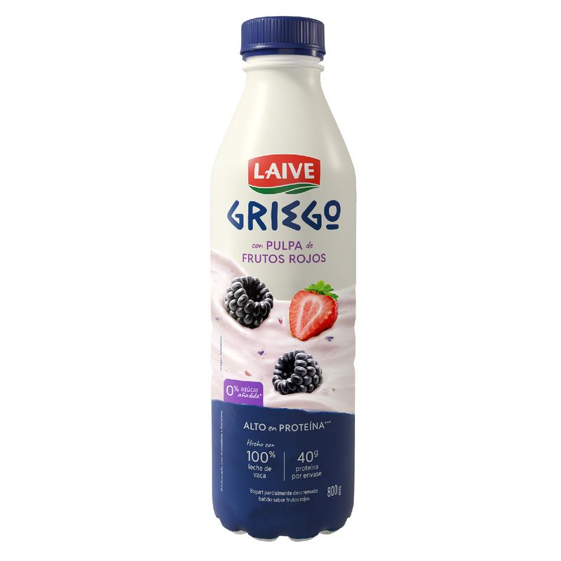 LAIVE - Yogurt Griego Frutos Rojos 800 g