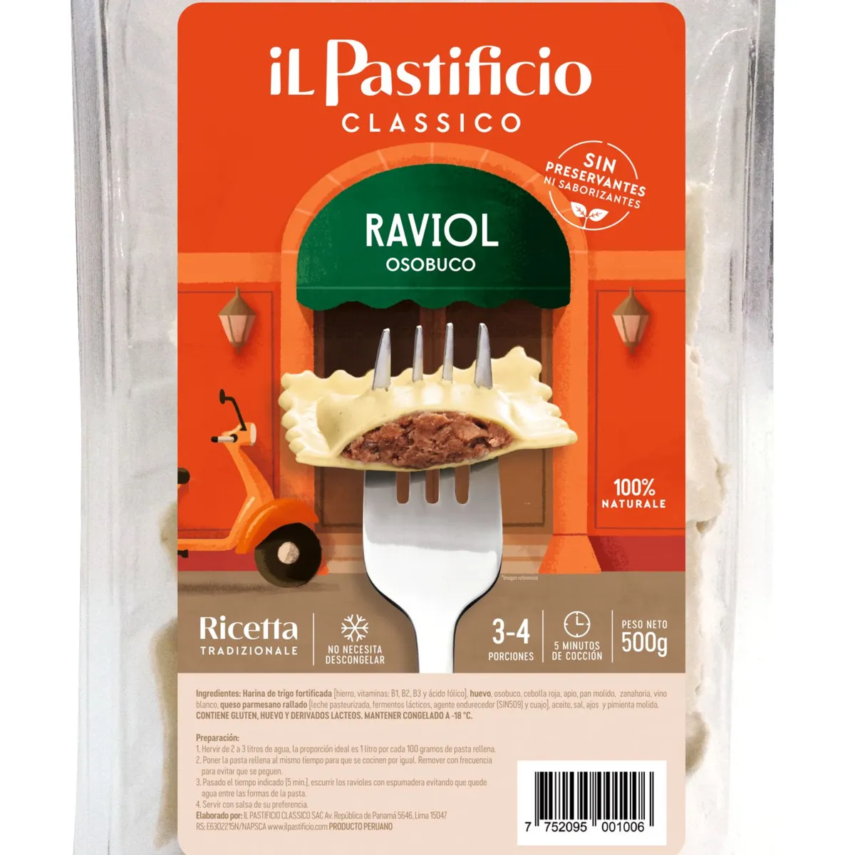 IL PASTIFICIO - Raviol Osobuco Il Pastificio Empaque 500 g
