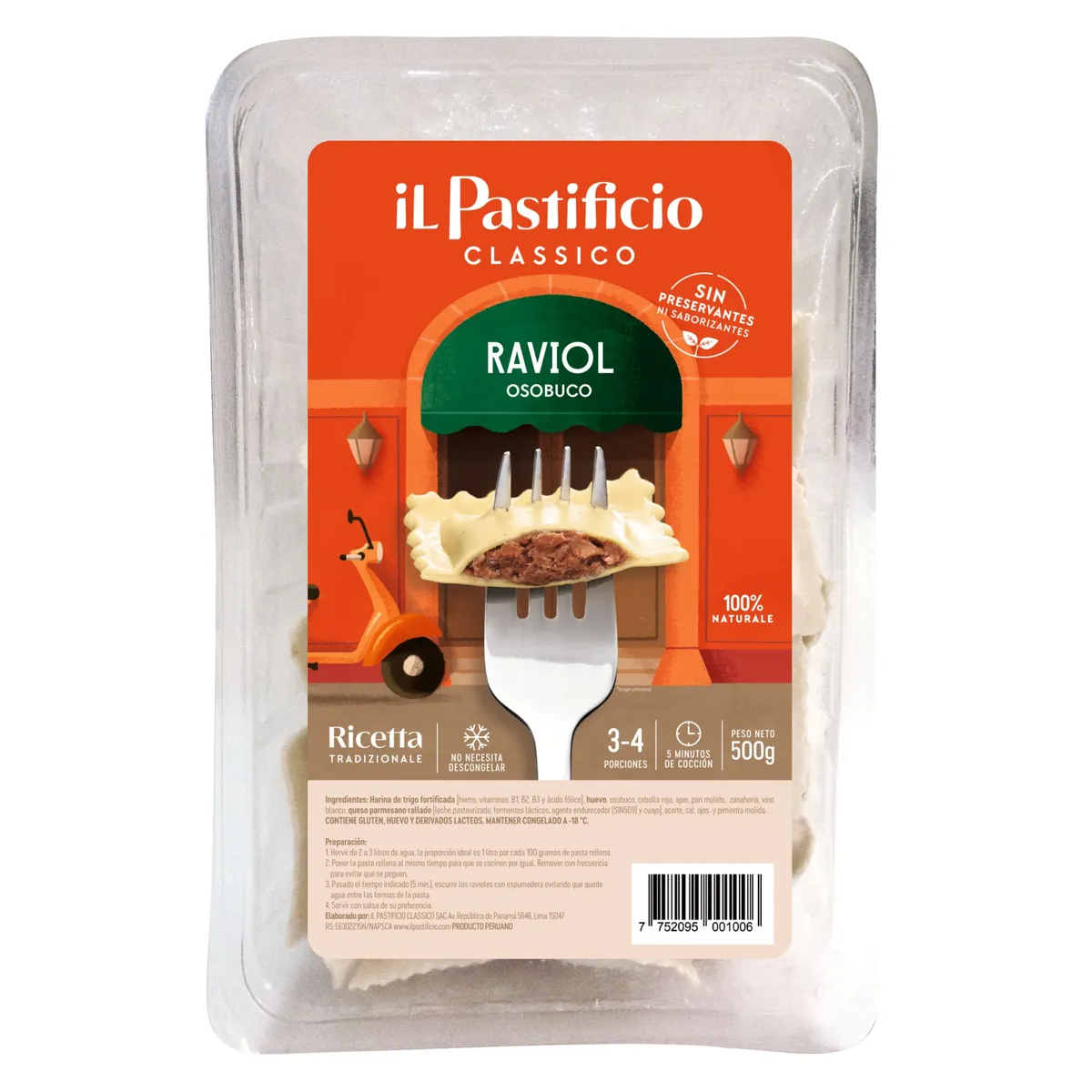 IL PASTIFICIO - Raviol Osobuco Il Pastificio Empaque 500 g