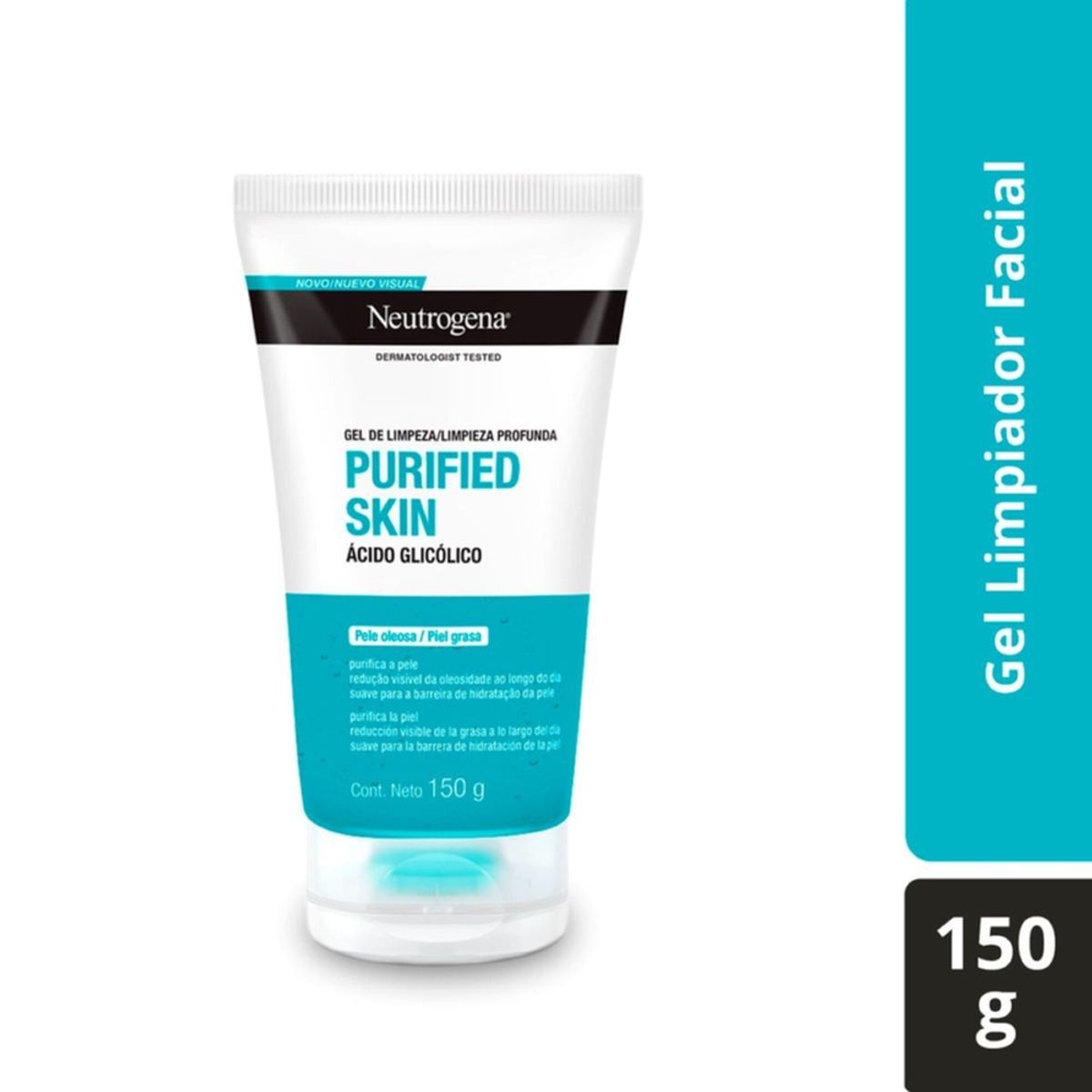 NEUTROGENA - Gel Limpiador Facial Neutrogena Purified Skin Envase 150 g
