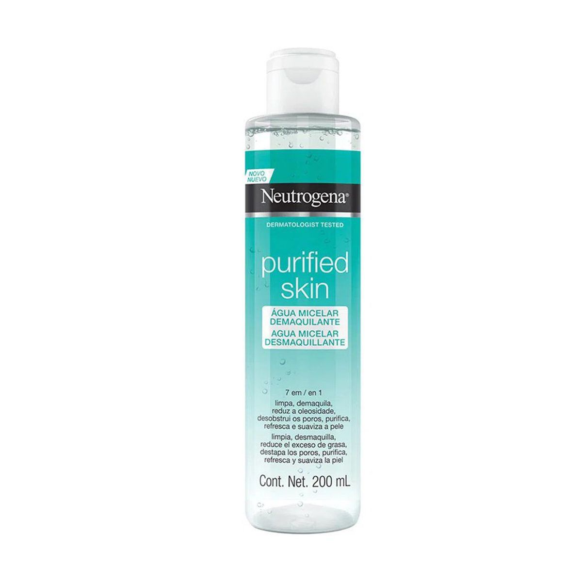 NEUTROGENA - Agua Micelar Neutrogena Purified Skin Envase 200 mL