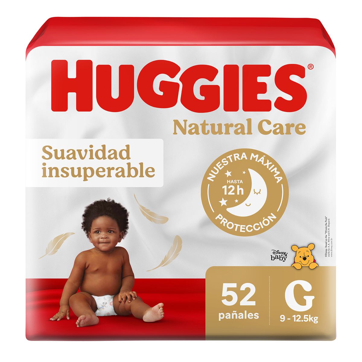 HUGGIES - Pañales Huggies Natural Care Talla G Empaque 52 Und