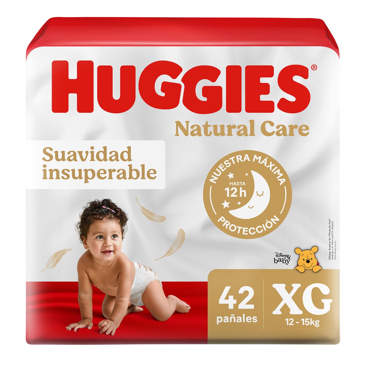 HUGGIES - Pañales Huggies Natural Care Talla XG Empaque 42 Und