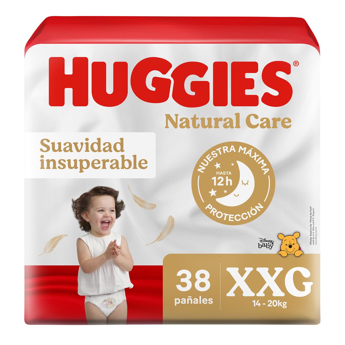HUGGIES - Pañales Huggies Natural Care Talla XXG Empaque 38 Und