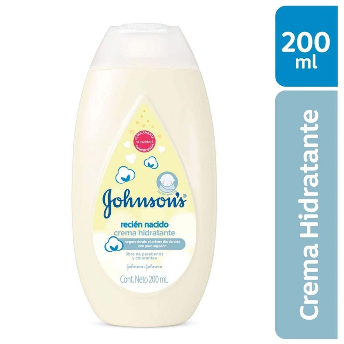 JOHNSONS BABY - Crema Líquida Johnsons Baby Recién Nacido Envase 200 mL