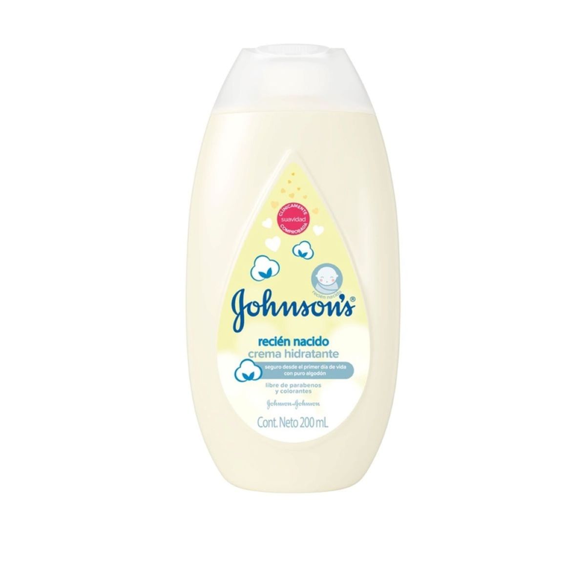 JOHNSONS BABY - Crema Líquida Johnsons Baby Recién Nacido Envase 200 mL