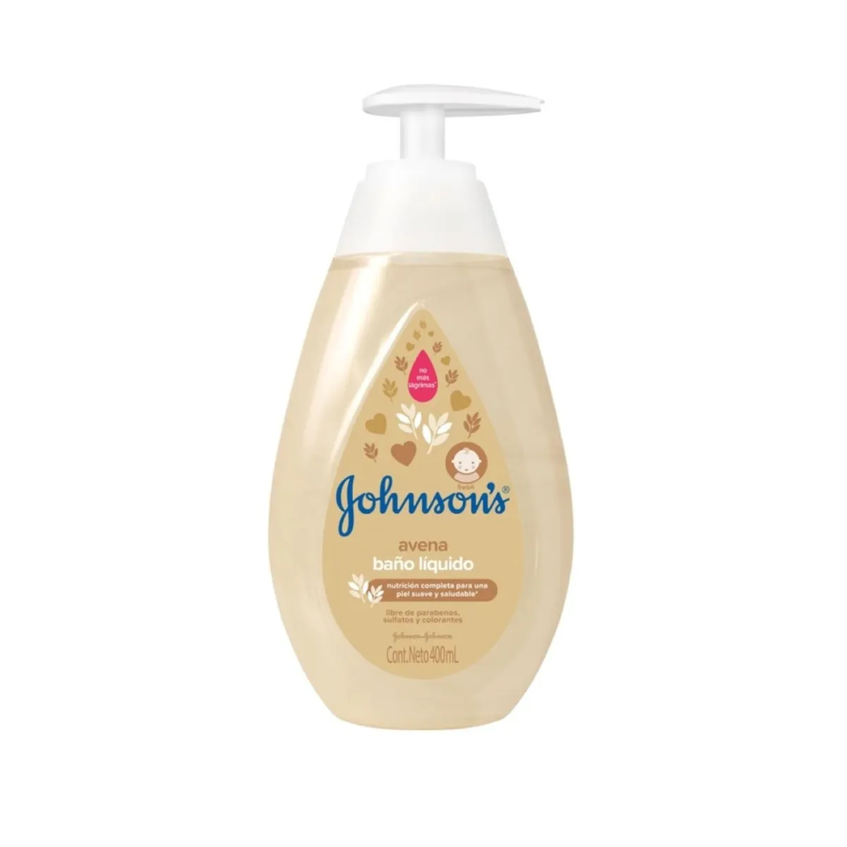 JOHNSONS BABY - Baño Líquido Bebé Johnsons Avena Botella 400 mL