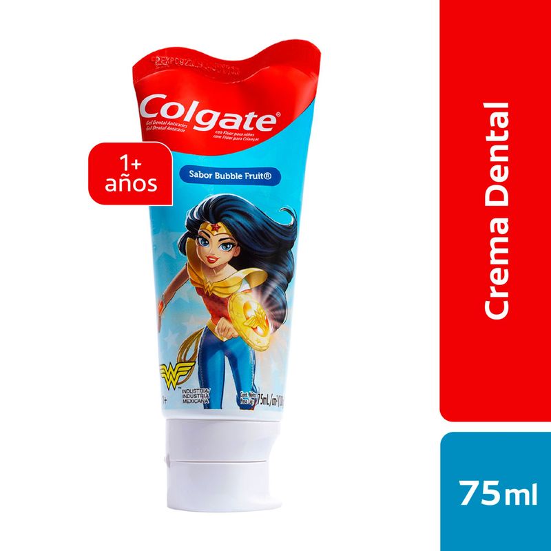 COLGATE - Pasta Dental Niños Colgate Justice League Bubble Fruit Envase 75 g
