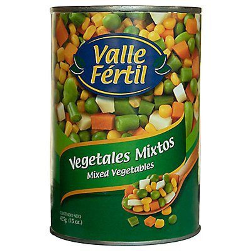 VALLE FERTIL - Conserva Valle Fertil Vegetales Mixtos Envase 425 g