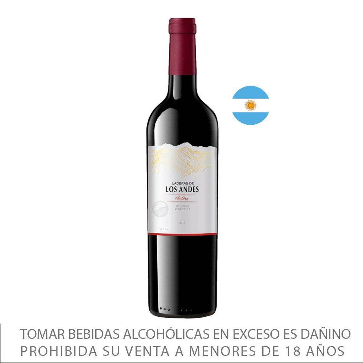 LADERAS DE LOS ANDES - Vino Laderas de los Andes Cabernet Botella 750 mL