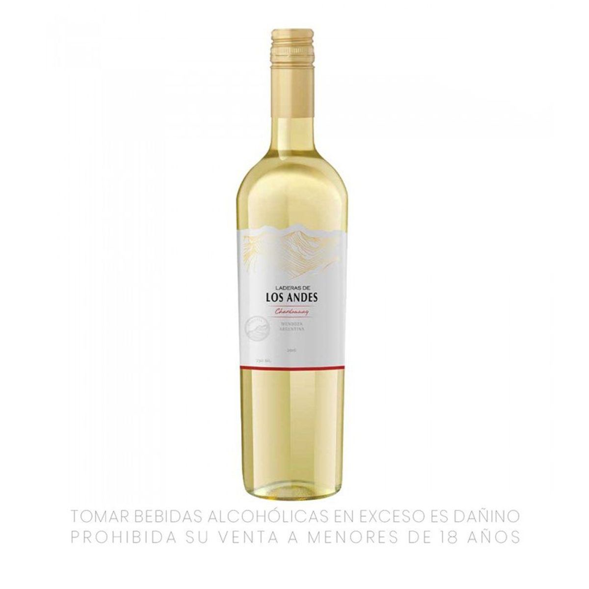 LADERAS DE LOS ANDES - Vino Laderas de los Andes Chardonnay Botella 750 mL