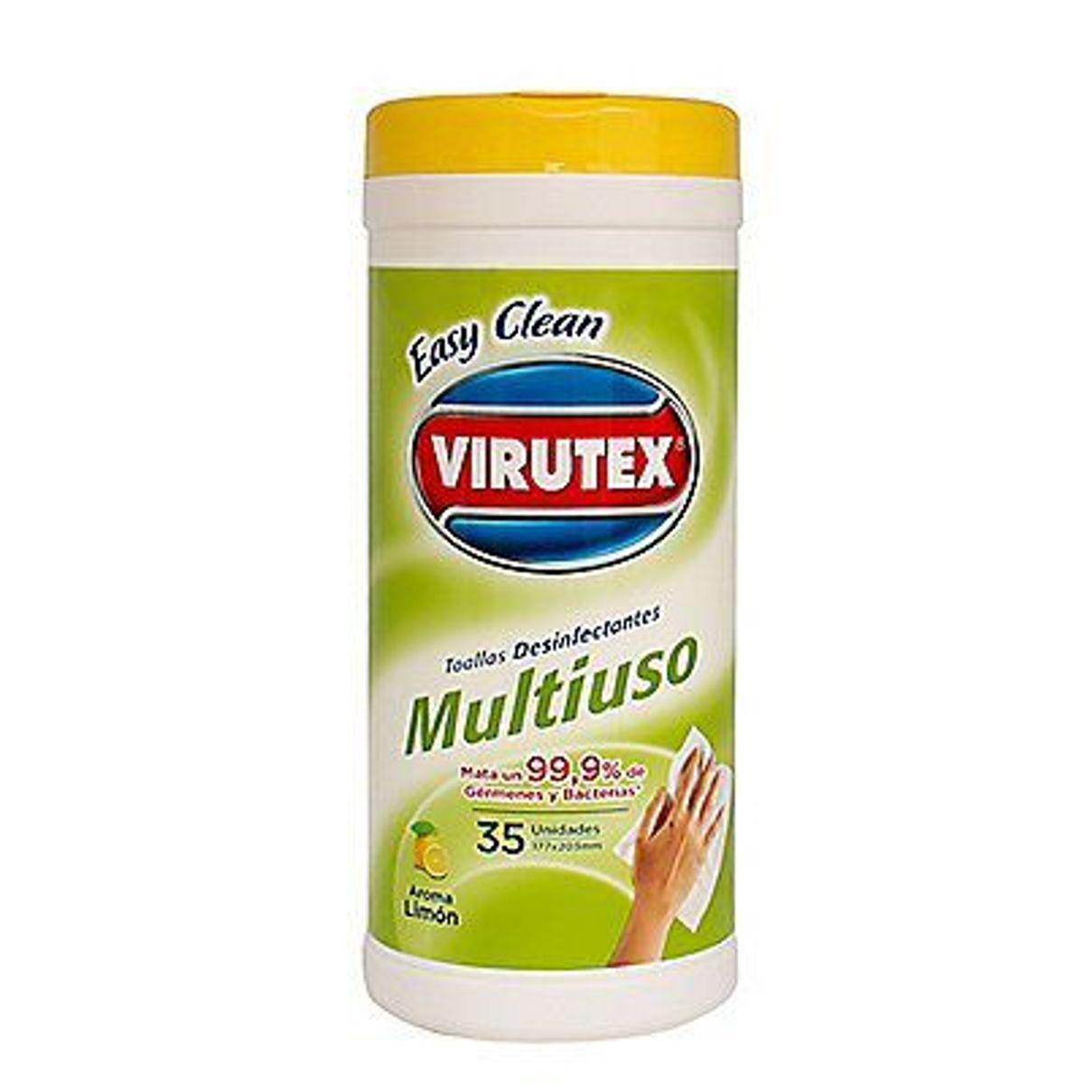 VIRUTEX - Toallas Desinfectantes Multiuso Virutex Limón Envase 35 Und