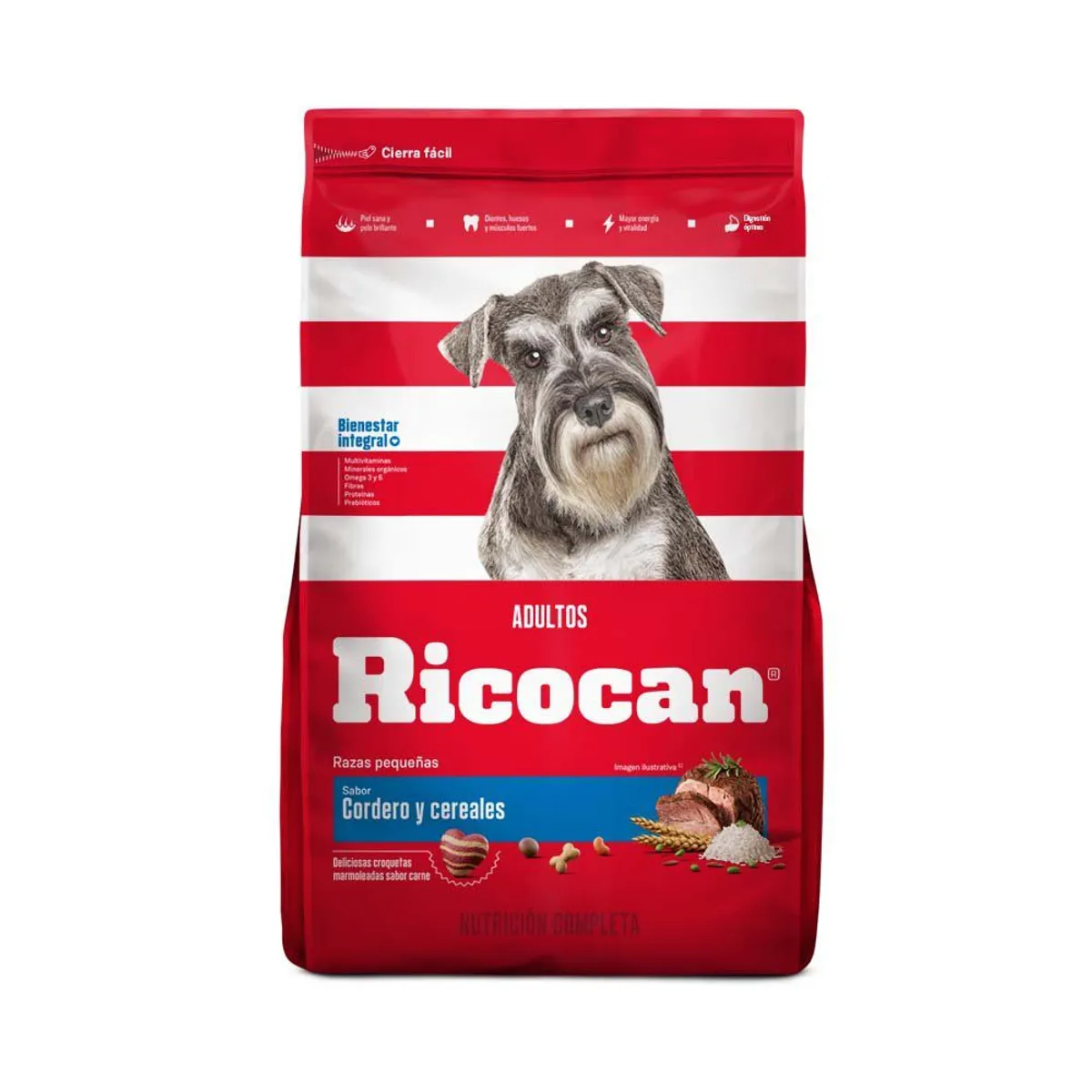 RICOCAN - Alimento Seco Perros Adultos Pequeños Ricocan Cordero Bolsa 15 Kg