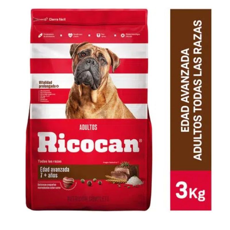 RICOCAN - Comida para Perros Ricocan Adultos Edad Avanzada 3 kg