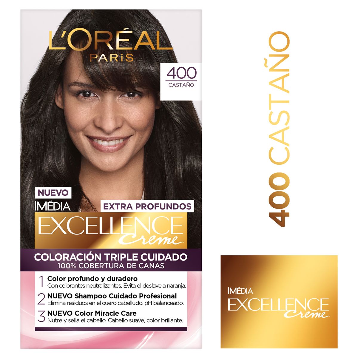 EXCELLENCE - Tinte Excellence Creme Tono 400 Castaño