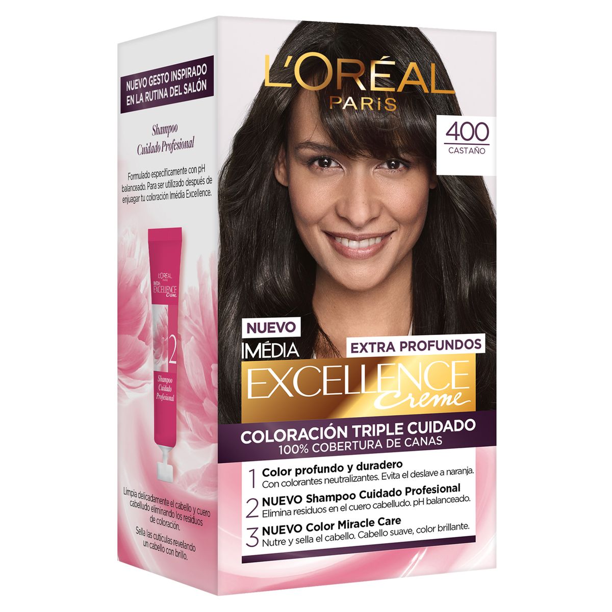 EXCELLENCE - Tinte Excellence Creme Tono 400 Castaño