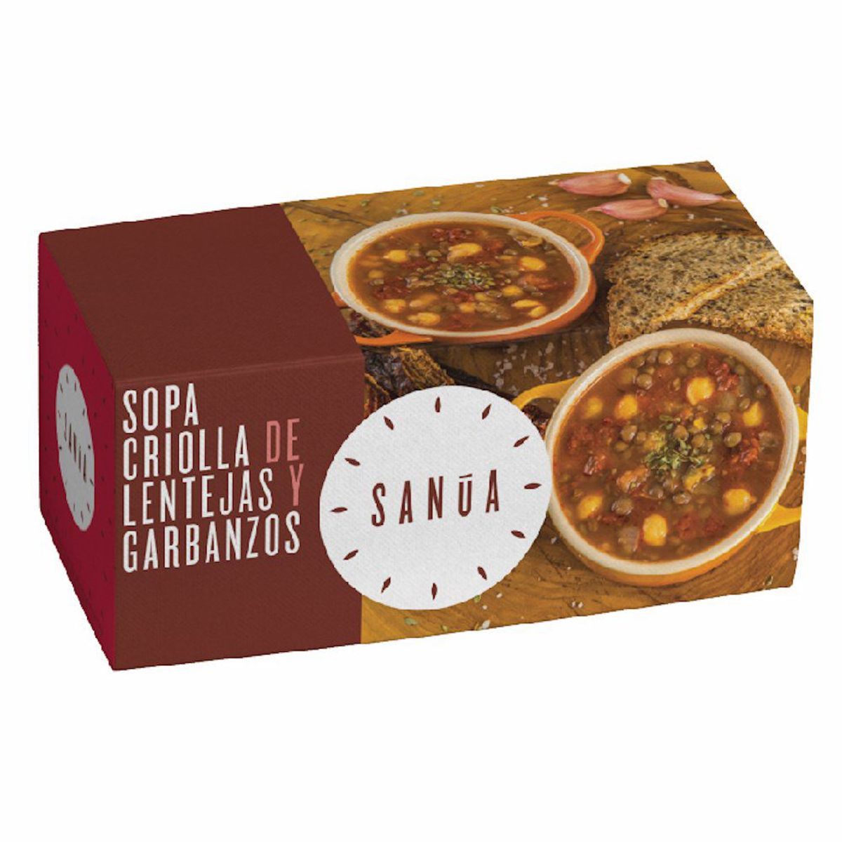 SANUA - SOPA CRIOLLA DE LENTEJAS Y GARBANZOS SANUA 480 GR