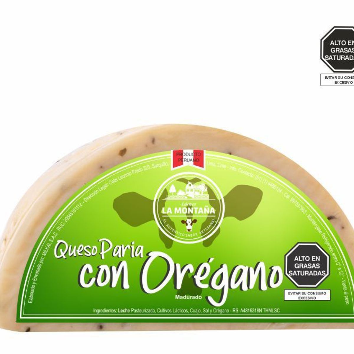 LA MONTANA - Queso Paria con Orégano La Montana x Kg