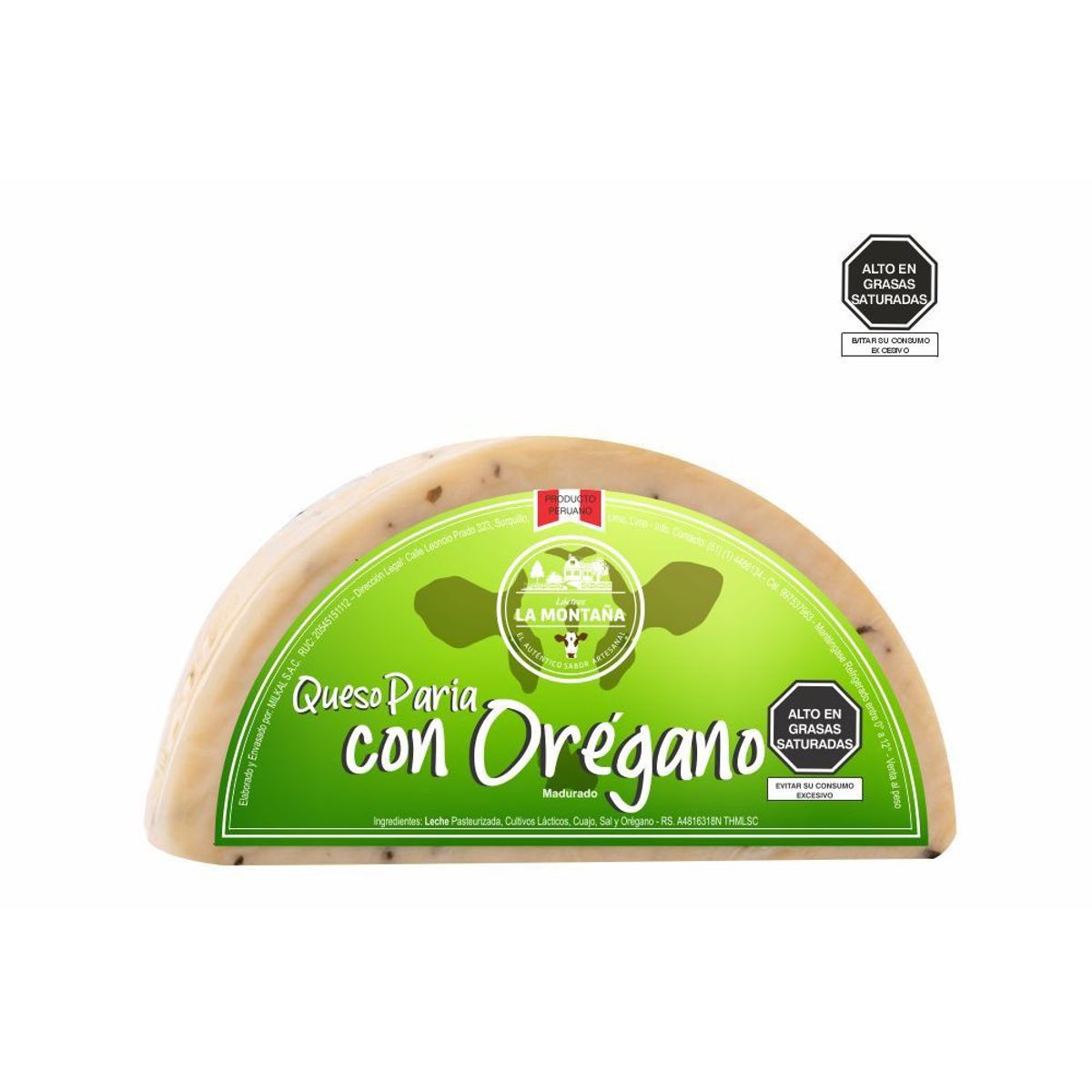 LA MONTANA - Queso Paria con Orégano La Montana x Kg