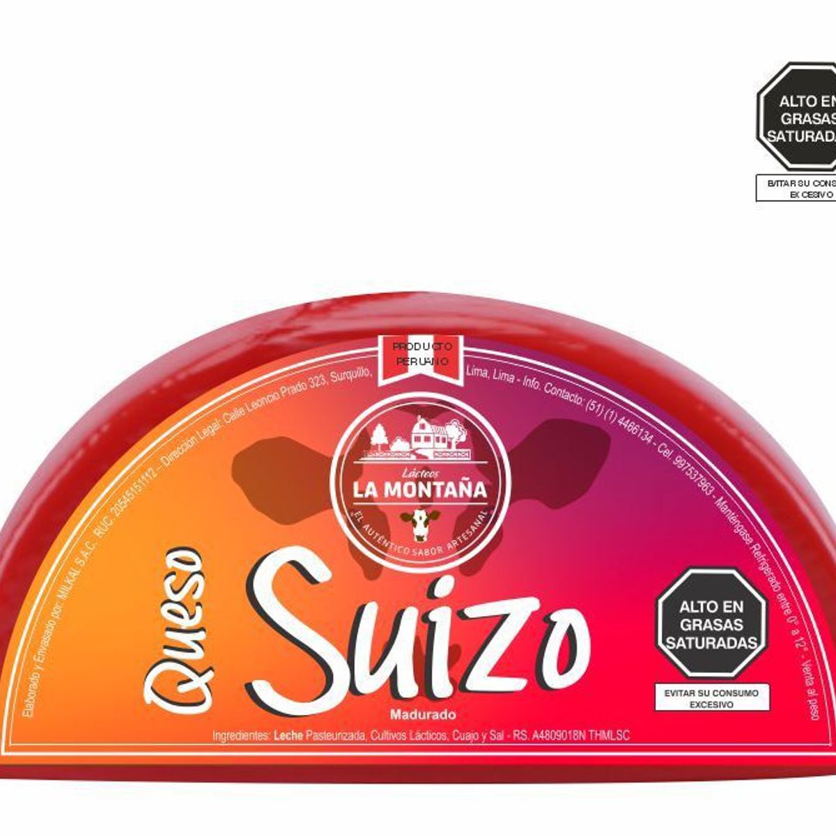 LA MONTANA - Queso Suizo La Montana x Kg