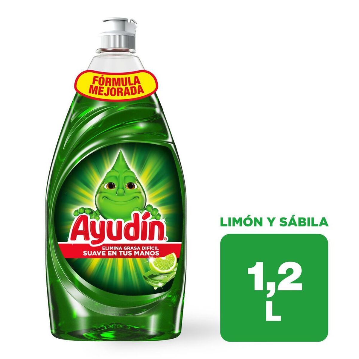AYUDIN - Lavavajilla Líquido Ayudín Limón Envase 1.2 L
