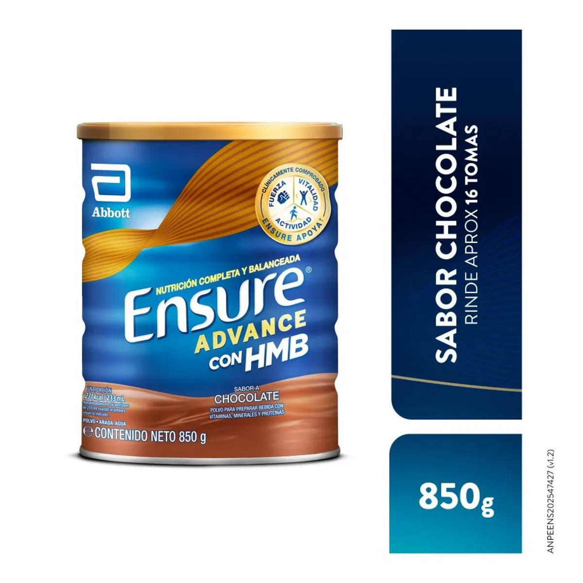 ENSURE - Suplemento Ensure Advance Chocolate Lata 850 g