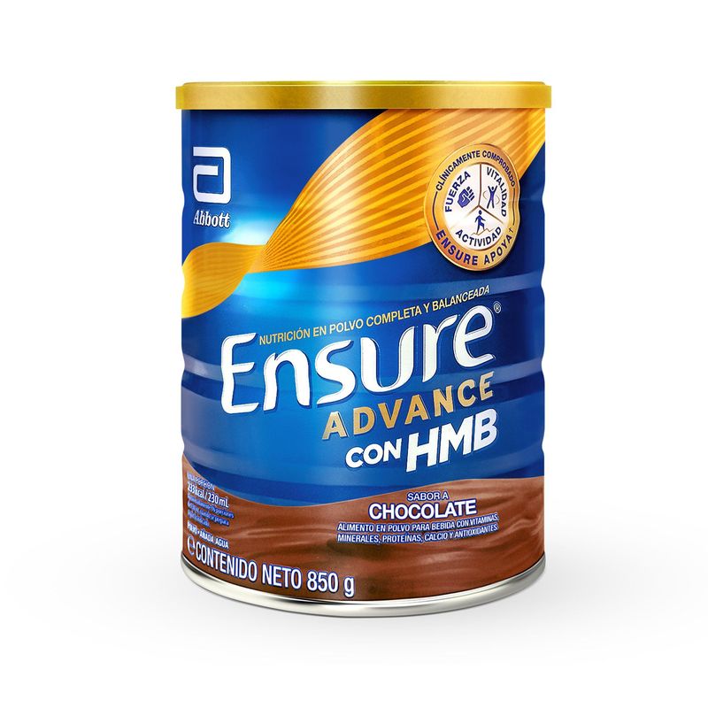 ENSURE - Suplemento Ensure Advance Chocolate Lata 850 g
