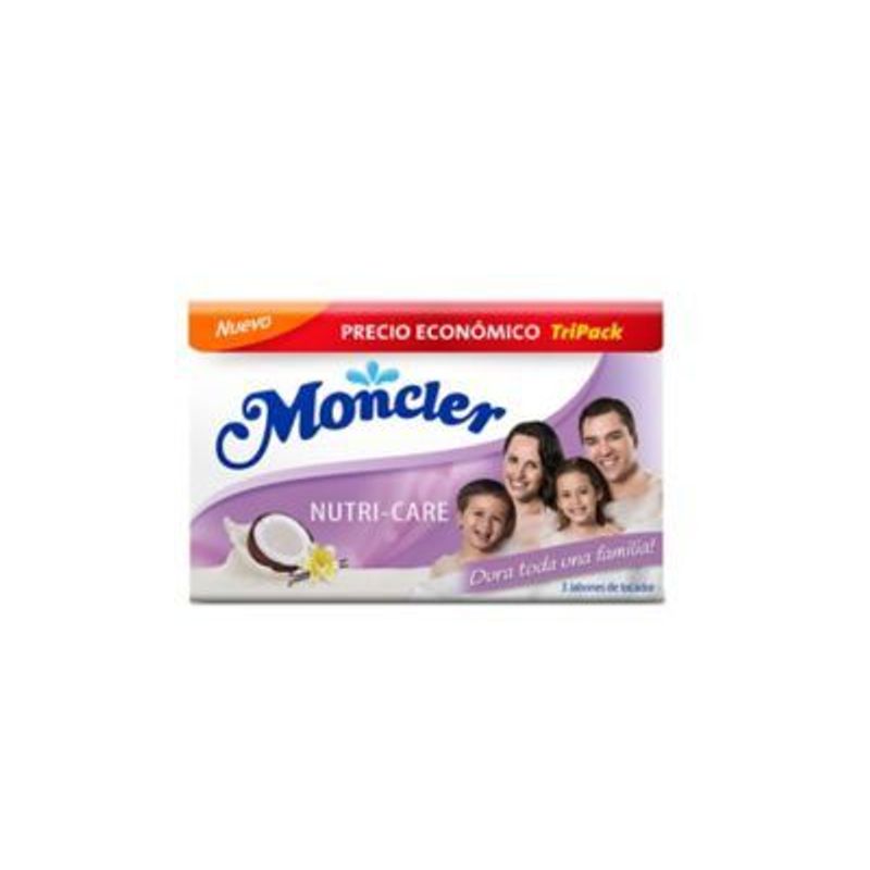 MONCLER - Jabón Moncler Morado Pack 3 Empaques 145 g