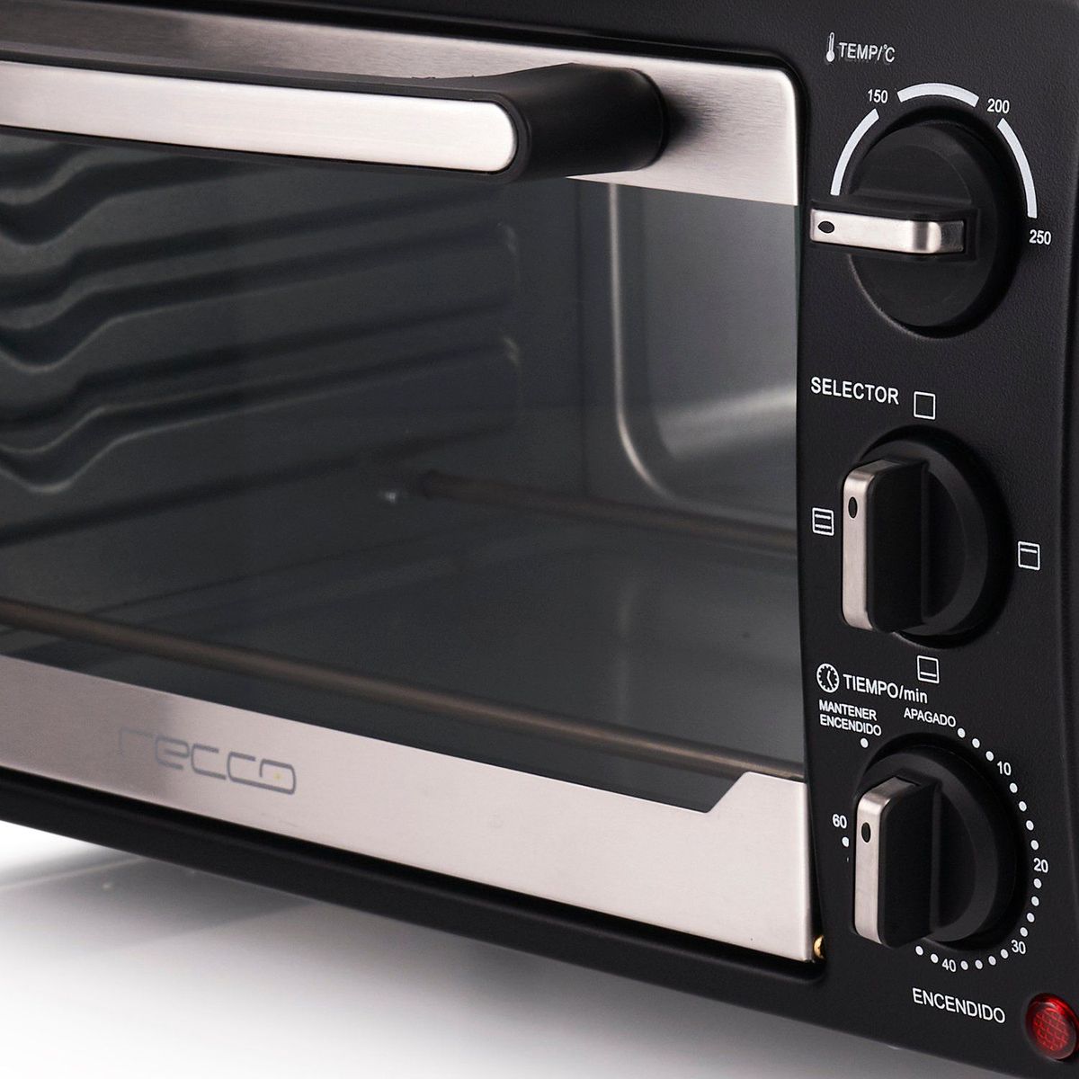 RECCO - Horno Electrico 17 Litros Negro