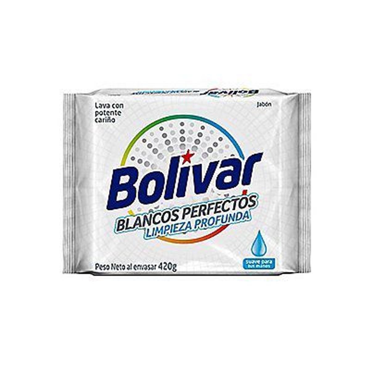 BOLIVAR - Jabón Bolívar Blancos Perfectos Empaque 420 g