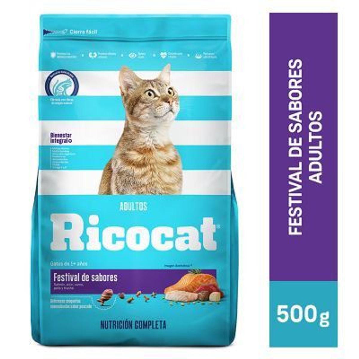 RICOCAT - Alimento Seco Gatos Ricocat Festival de Sabores Bolsa 500 g