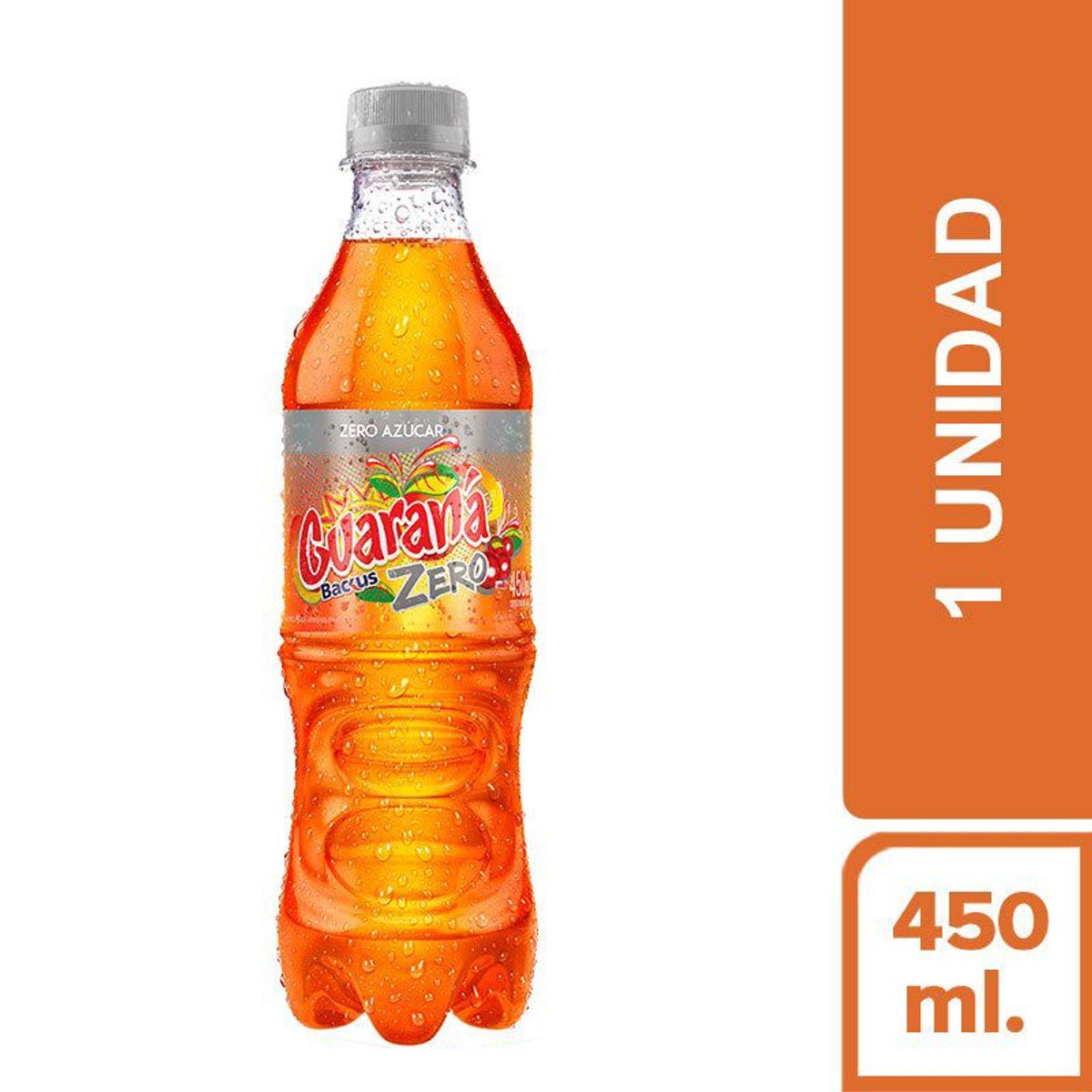 GUARANA - Gaseosa Guaraná Zero Azúcar Botella 450 mL