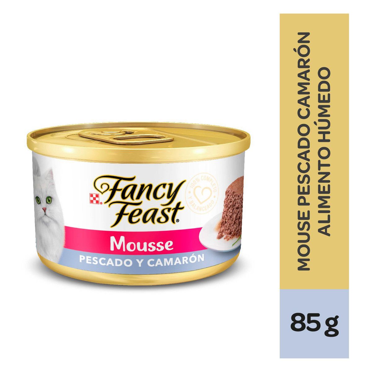 FANCY FEAST - Alimento Húmedo Gatos Fancy Feast Pescado Camarón Lata 85 g