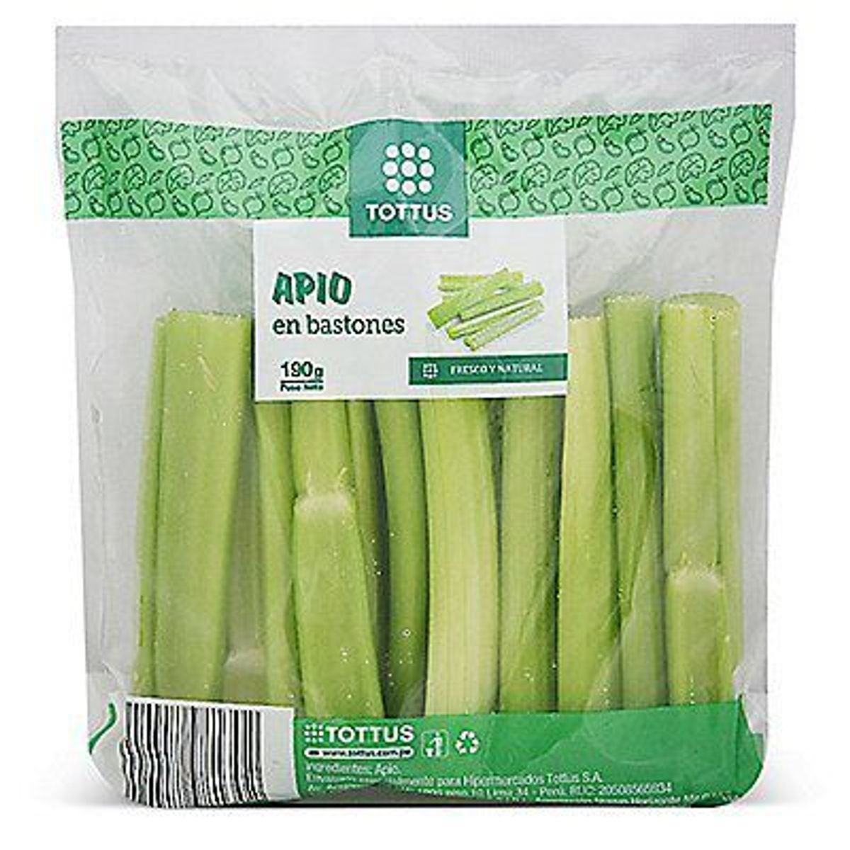 TOTTUS VERDURAS - Apio En Bastones Tottus