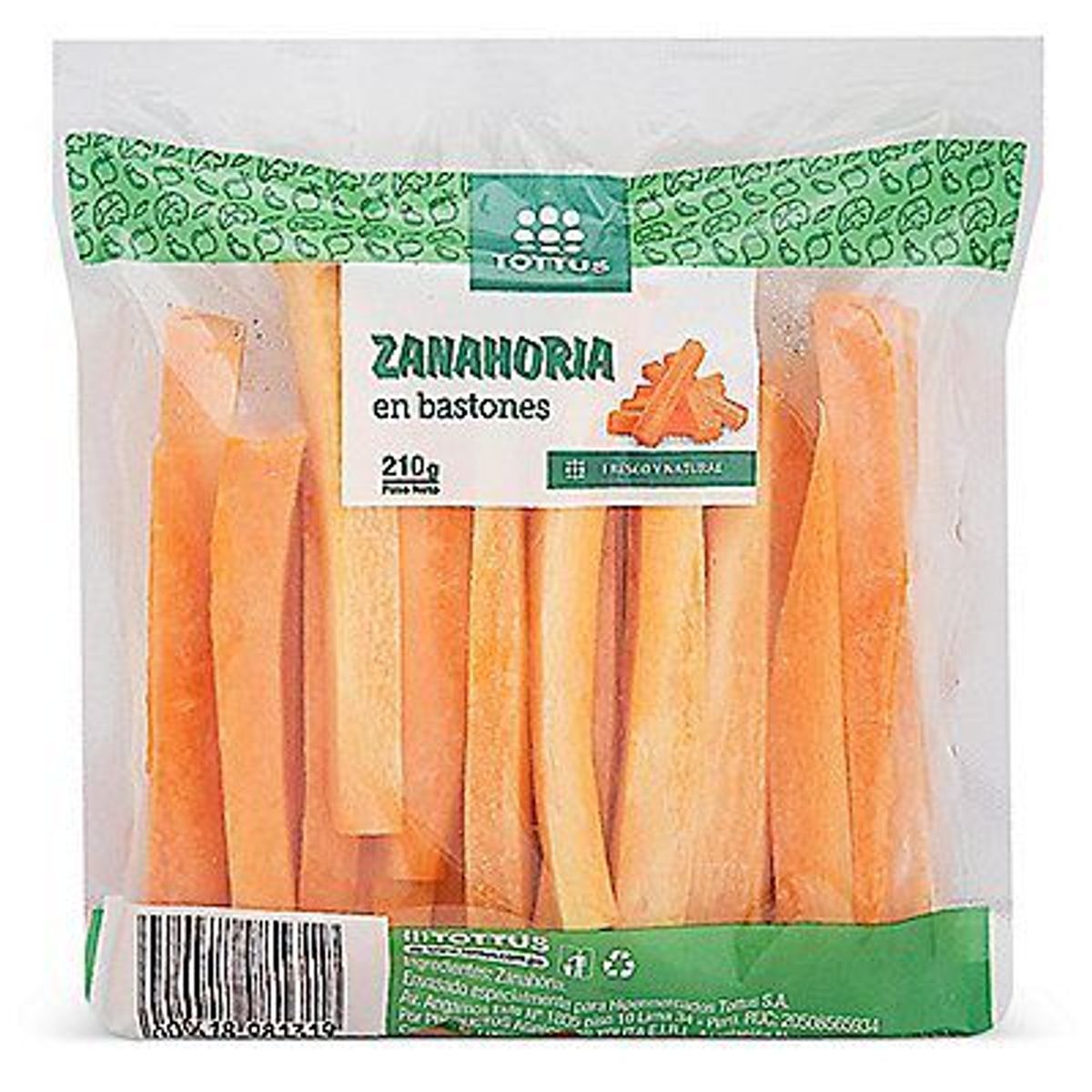 TOTTUS VERDURAS - Zanahoria En Bastones Tottus