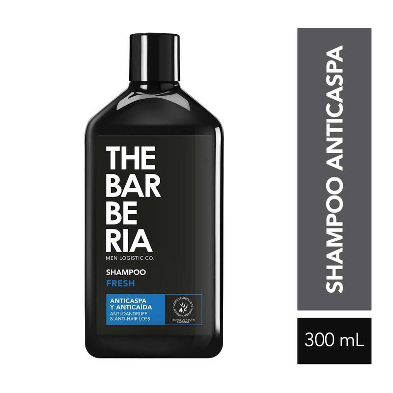THE BARBERIA - Shampoo The Barberia Hombre Anti Caspa Caída Botella 300 mL