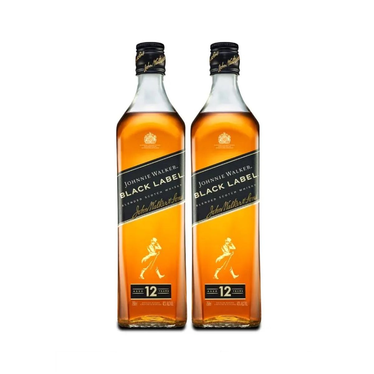 JOHNNIE WALKER - Whisky Johnnie Walker Black Label Pack 2 Botellas 750 mL