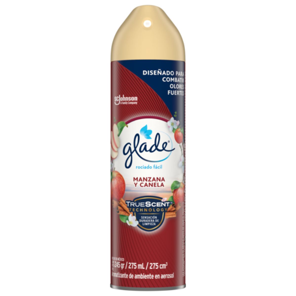 GLADE - Ambientador en Aerosol Glade Manzana Canela Envase 275 mL
